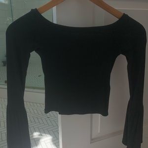 Top shop cropped long sleeve